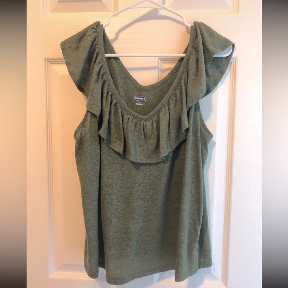 old navy green blouse